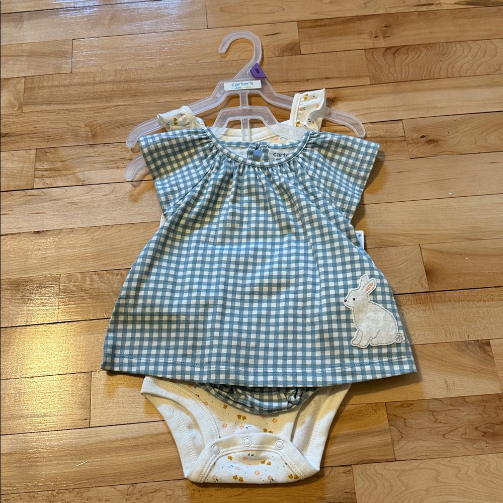 Carter’s Spring Rabbit Easter 3pc Set 12M - Picture 6 of 6